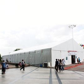 Çift PVC Büyük Açık Çadır Yüksek Kararlılık Geçici İnşaat Çadırları