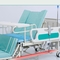 ABS Korkuluklar Metal Hemşirelik Hastane 4 Tekerlekli Ayarlanabilir Yataklar